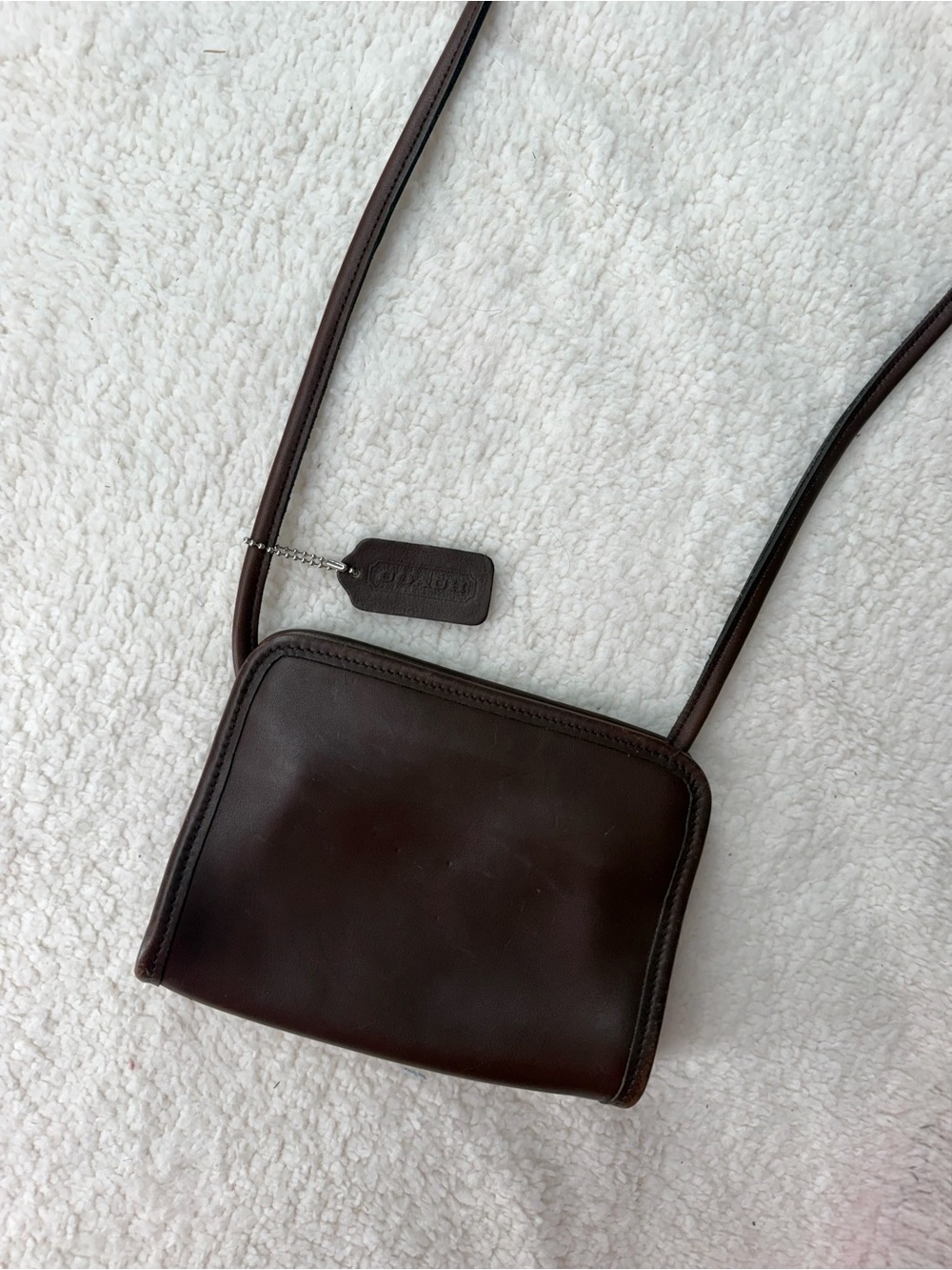 Coach Chocolate Brown Leather Crossbody Bag